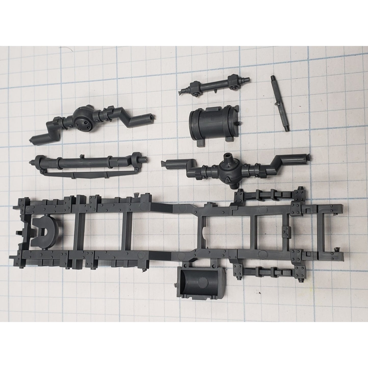 40k Ork Bits Trukk Frame Suspension & Fuel Tank Set