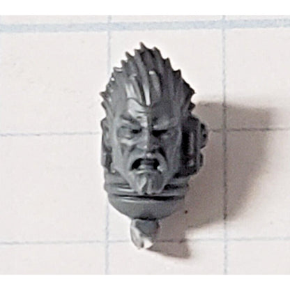40k Space Wolves Bits Primaris Upgrade Tall Hair Goatee Head #04
