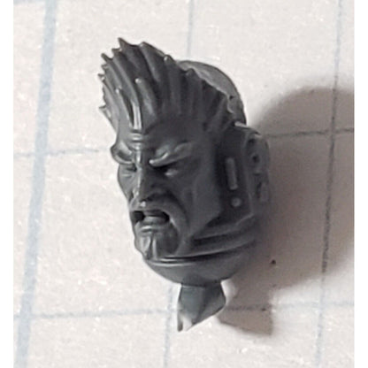 40k Space Wolves Bits Primaris Upgrade Tall Hair Goatee Head #04