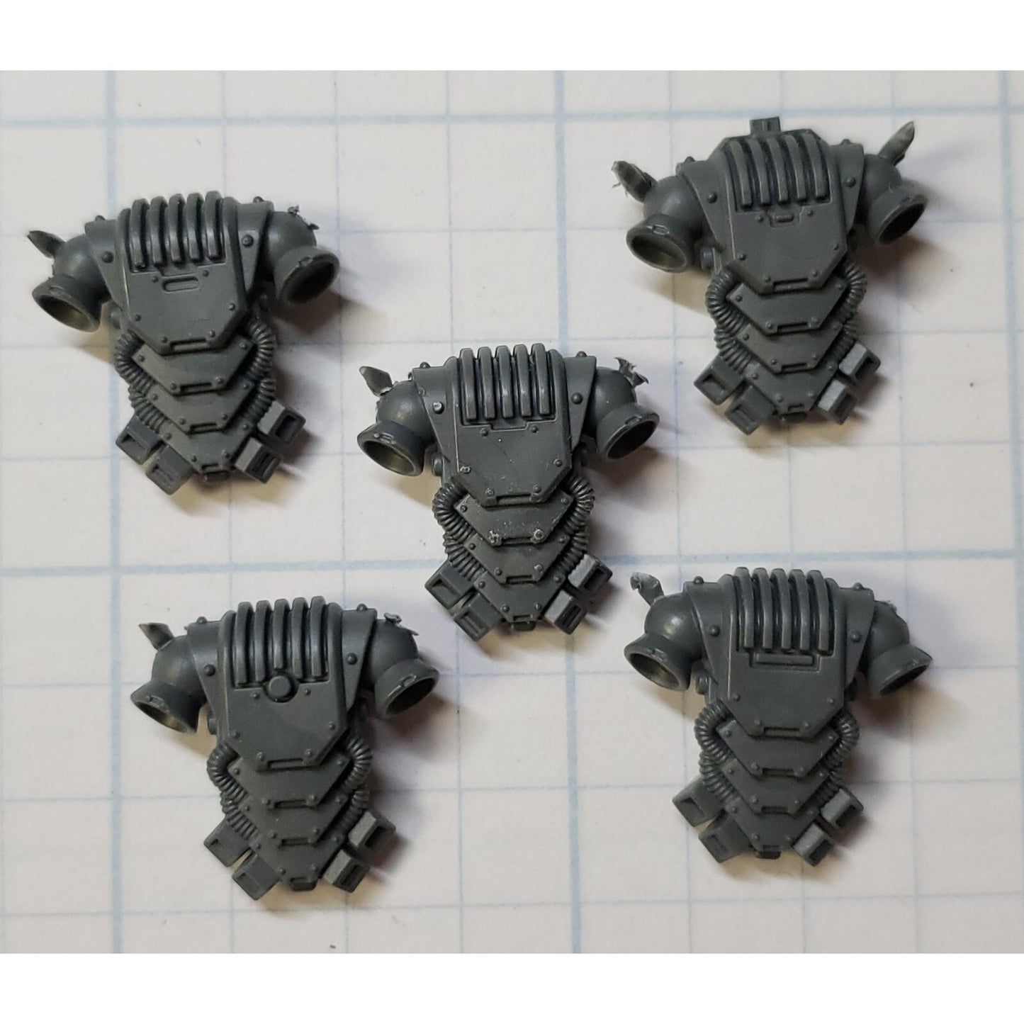 Warhammer 30K Space Marine Bits Mark 6 VI Tactical Squad Power Backpack x5