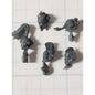 40k Space Wolves Bits Wolf Pack Veteran Wolf Scout Head w Comms Bionics x5 Set