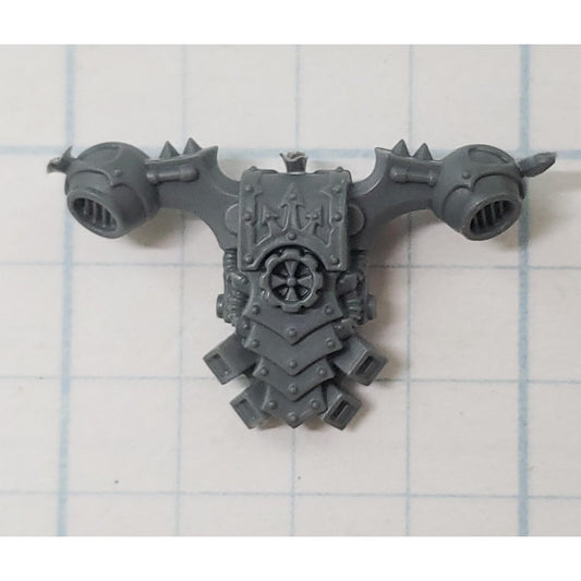 40K Chaos Space Marine Bits Legionary Backpack w Cog #137