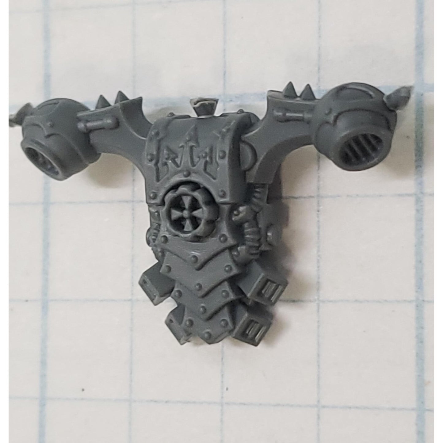 40K Chaos Space Marine Bits Legionary Backpack w Cog #137