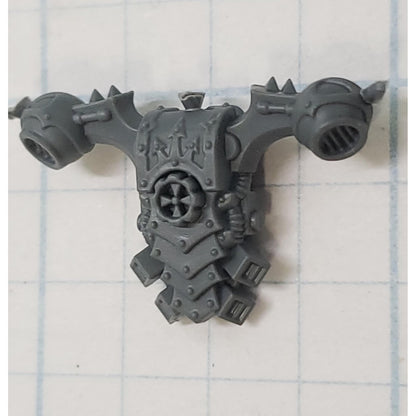 40K Chaos Space Marine Bits Legionary Backpack w Cog #137