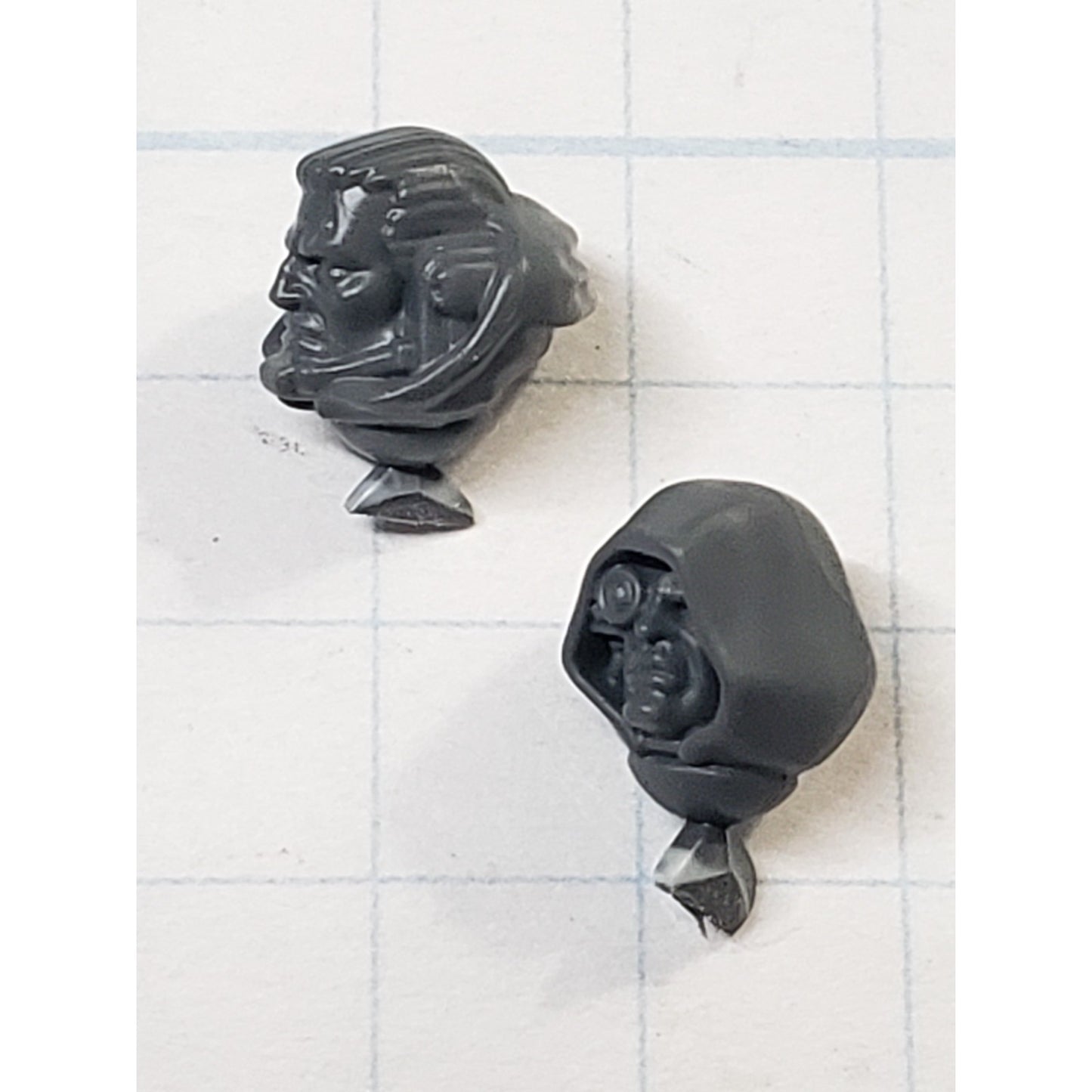 40k Dark Angels Bits Upgrade Hooded Bare Veteran Heads w Optic & Comms #30