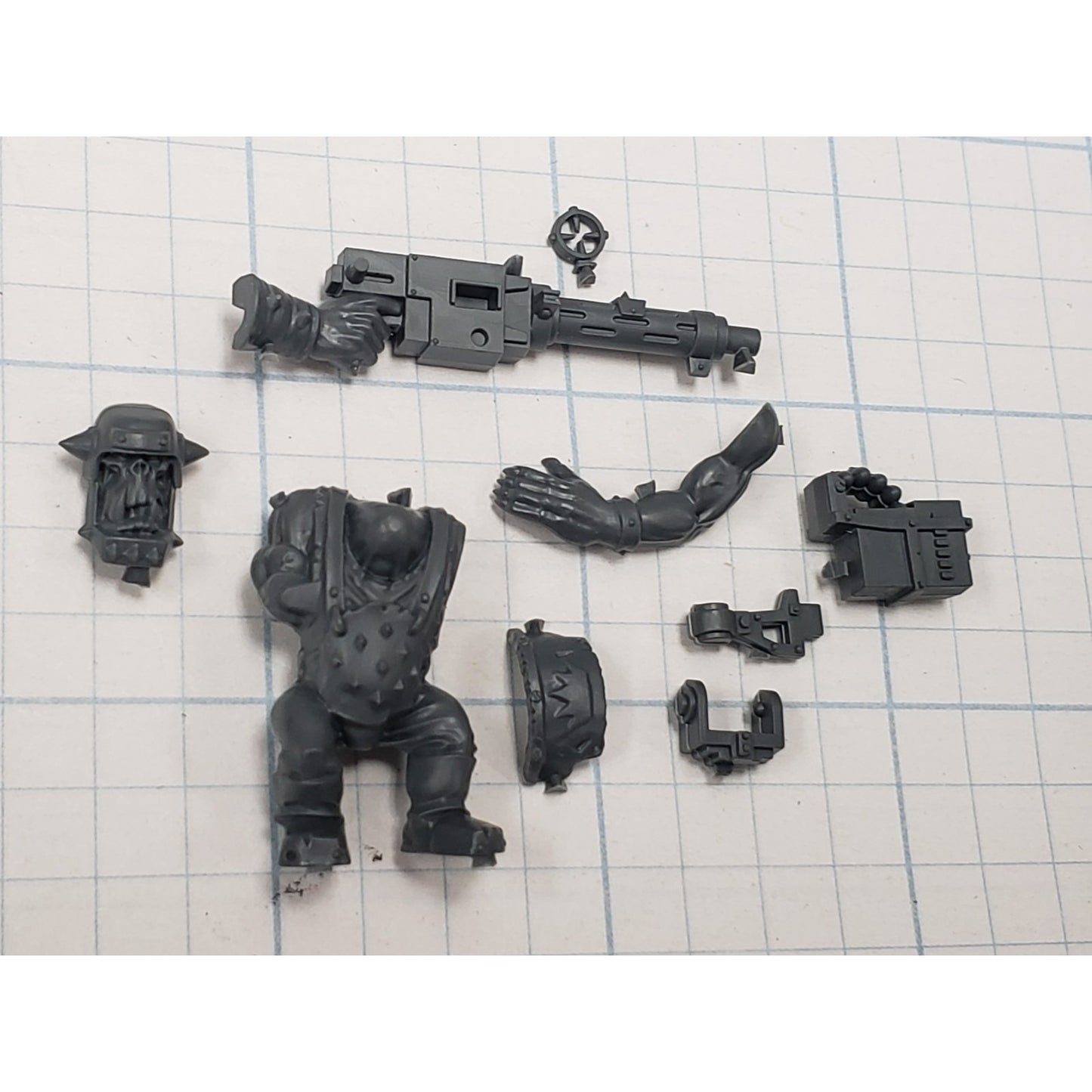 40k Ork Bits Trukk Turret Boy w Big Shoota & Mount