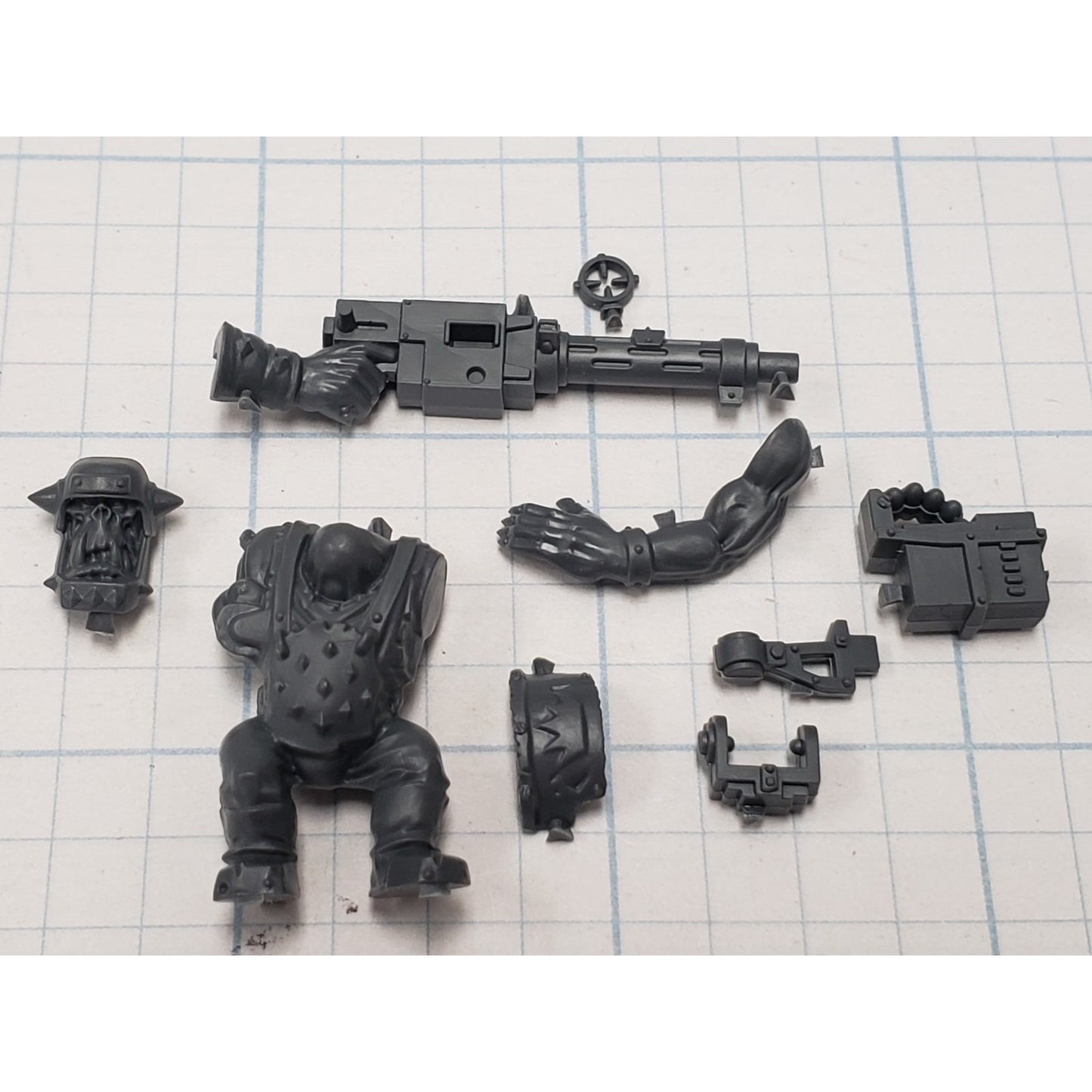 40k Ork Bits Trukk Turret Boy w Big Shoota & Mount