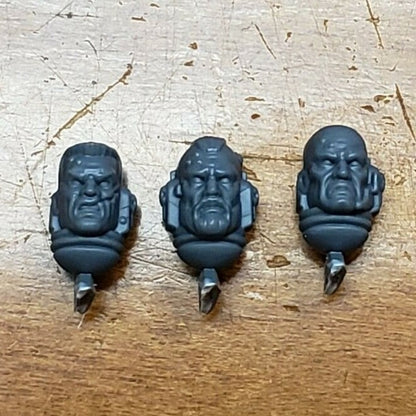 40k Space Marines Bits Bladeguard Veteran Bare Heads Set