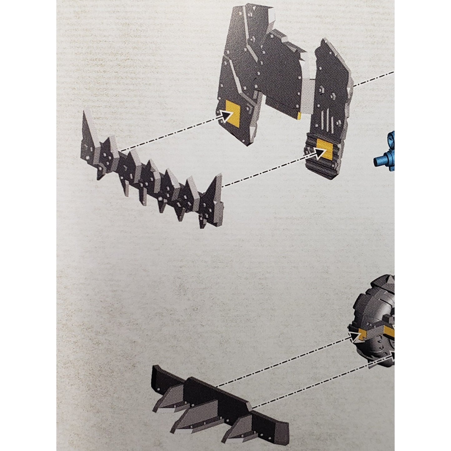 40k Ork Bits Trukk Front Scrap Ram Bumper RM01