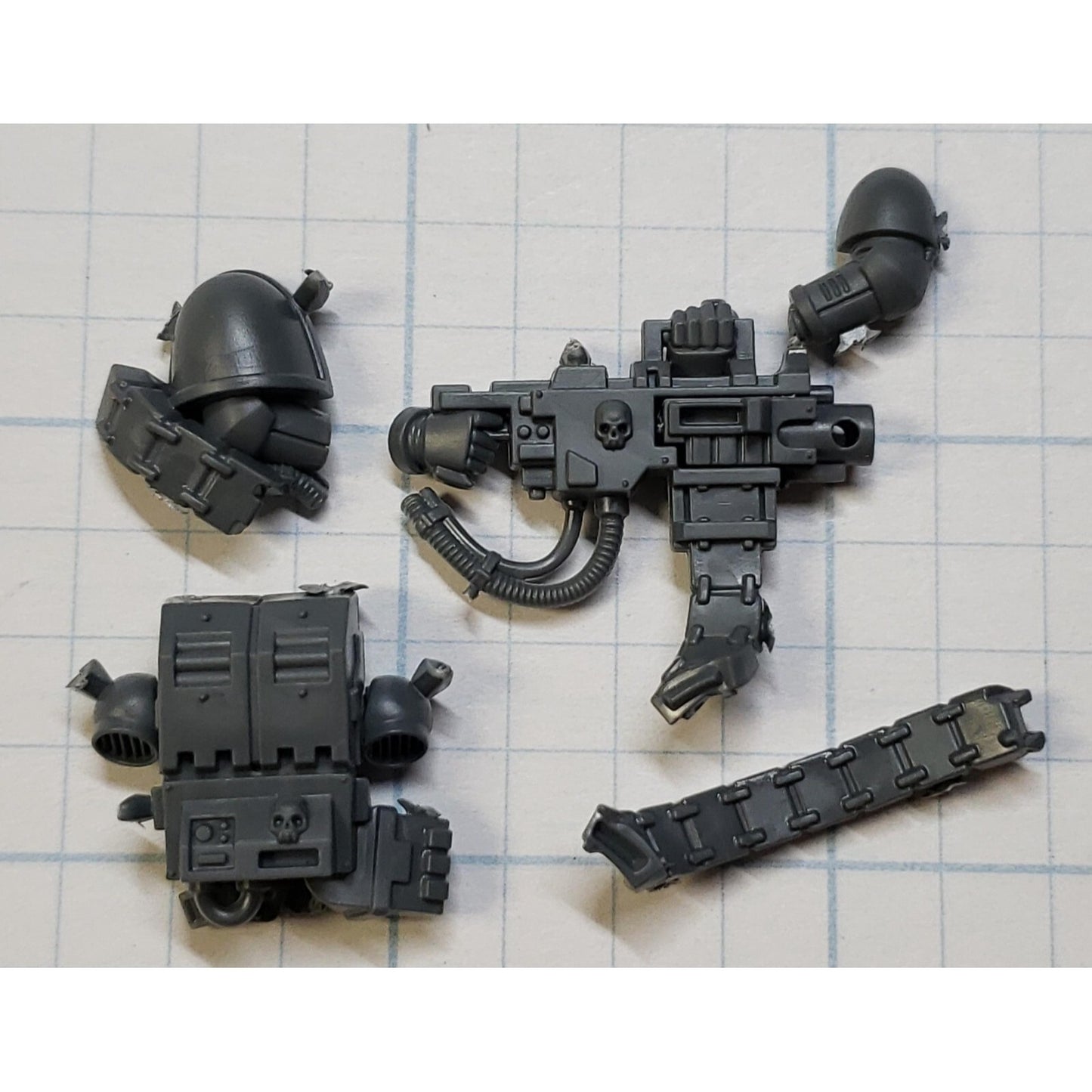 40k Space Marine Bits Devastator Skull Engraved Heavy Bolter #81