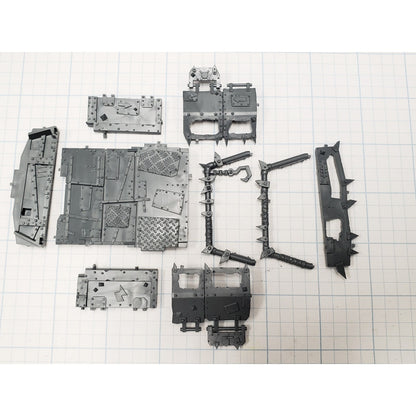 40k Ork Bits Trukk Rear Bed w Armor & Supports Set