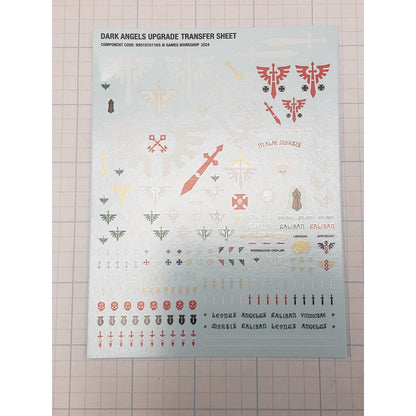 Warhammer 40k Space Marine Bits Dark Angels Upgrade Transfer Sheet 2024