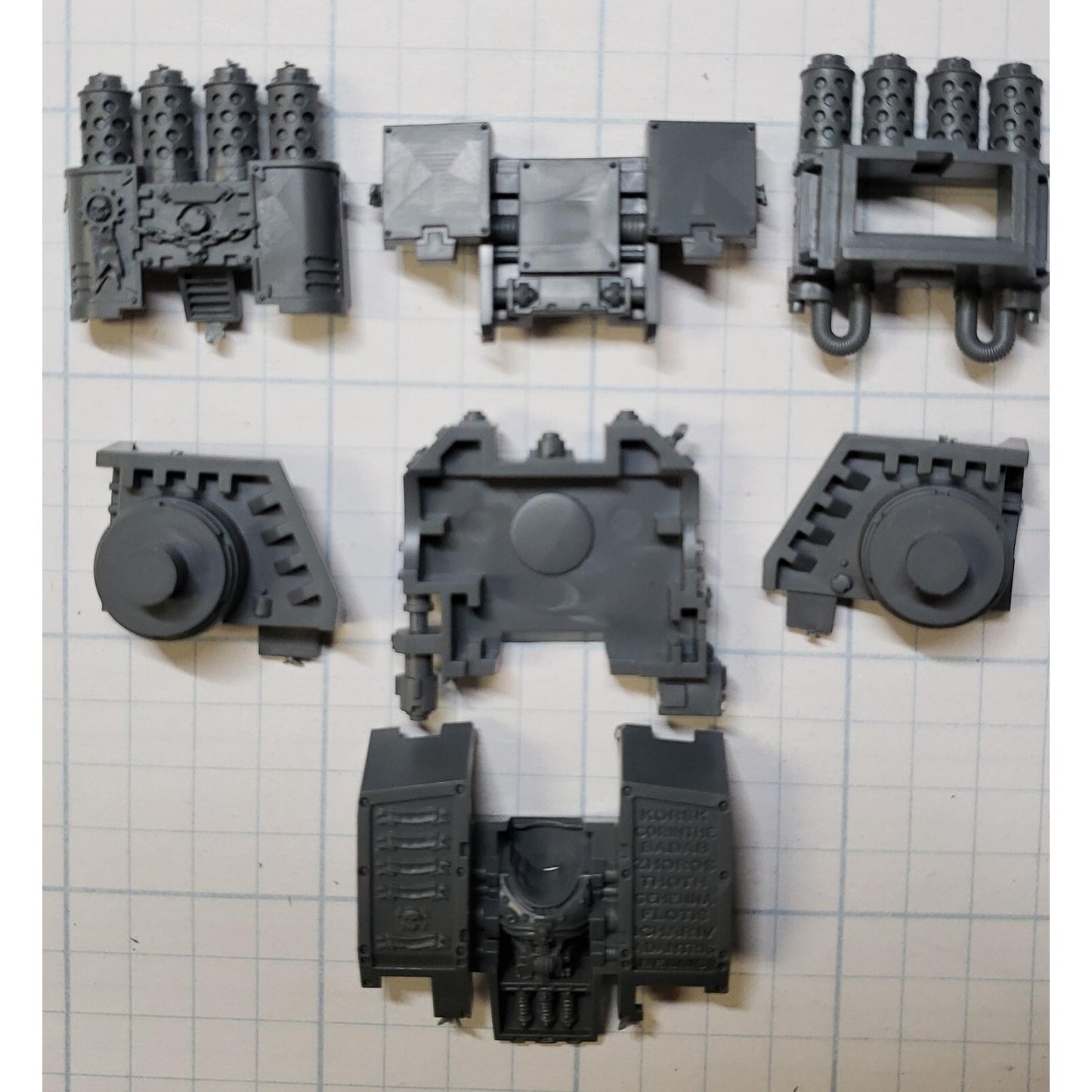 40K Space Marine Bits Venerable Dreadnought Engraved Torso Kit