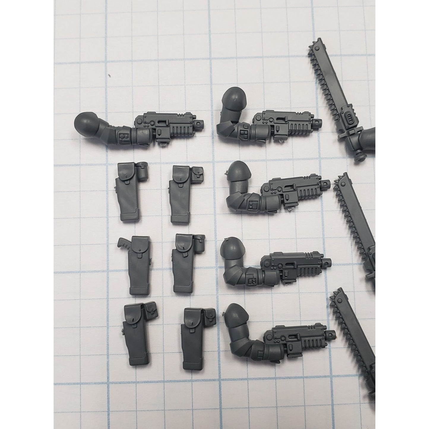 40K Space Marine Bits Assault Intercessor Bolt Pistol & Astartes Chainswords x5