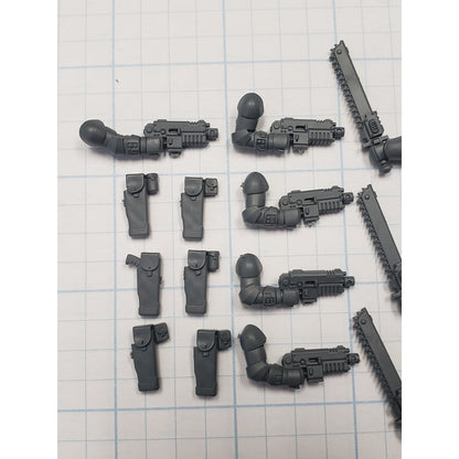 40K Space Marine Bits Assault Intercessor Bolt Pistol & Astartes Chainswords x5
