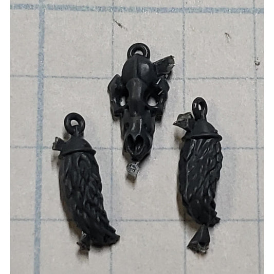 40k Space Wolves Bits Wolf Pack Grey Hunter Wolf Tail & Skull Talismans