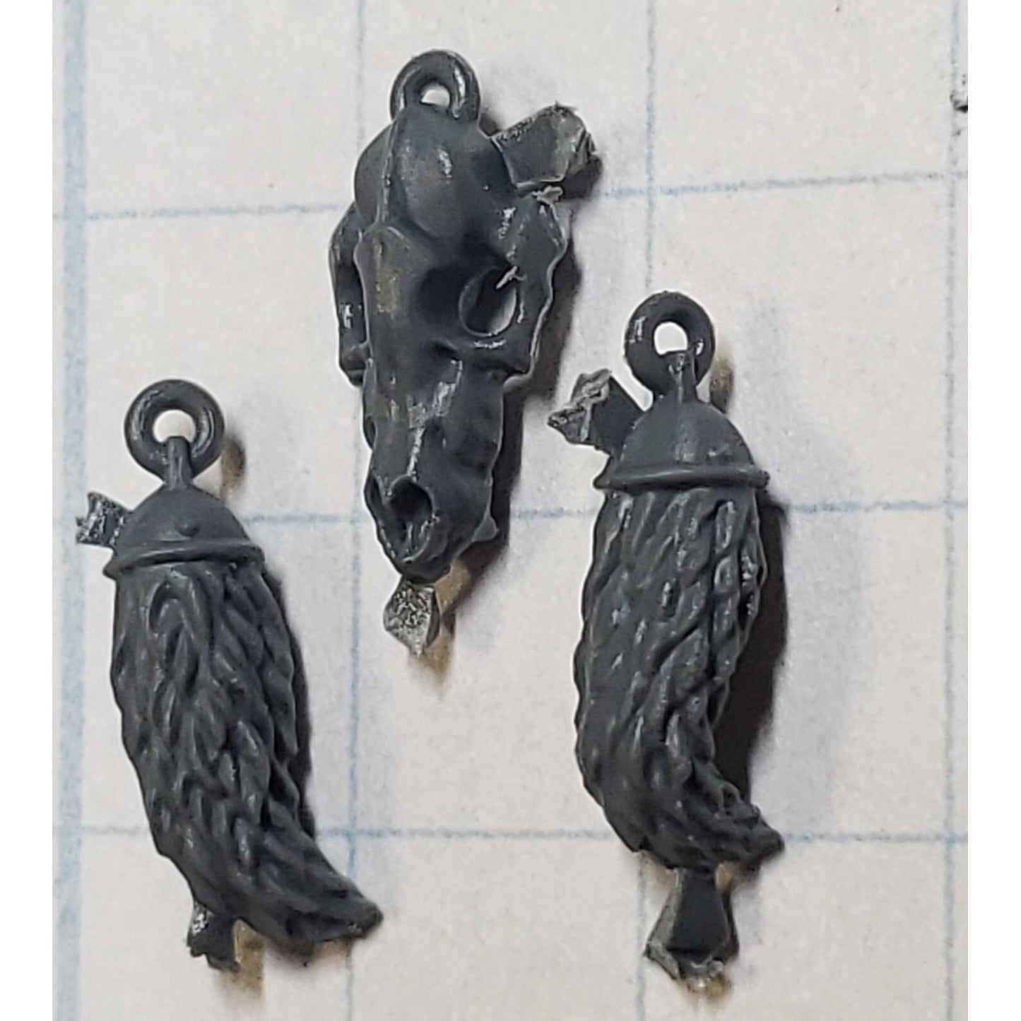 40k Space Wolves Bits Wolf Pack Grey Hunter Wolf Tail & Skull Talismans