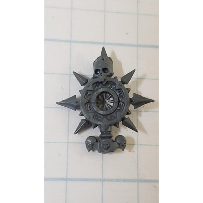 40K Chaos Space Marine Bits Champion Backpack Icon w Star & Skull #134