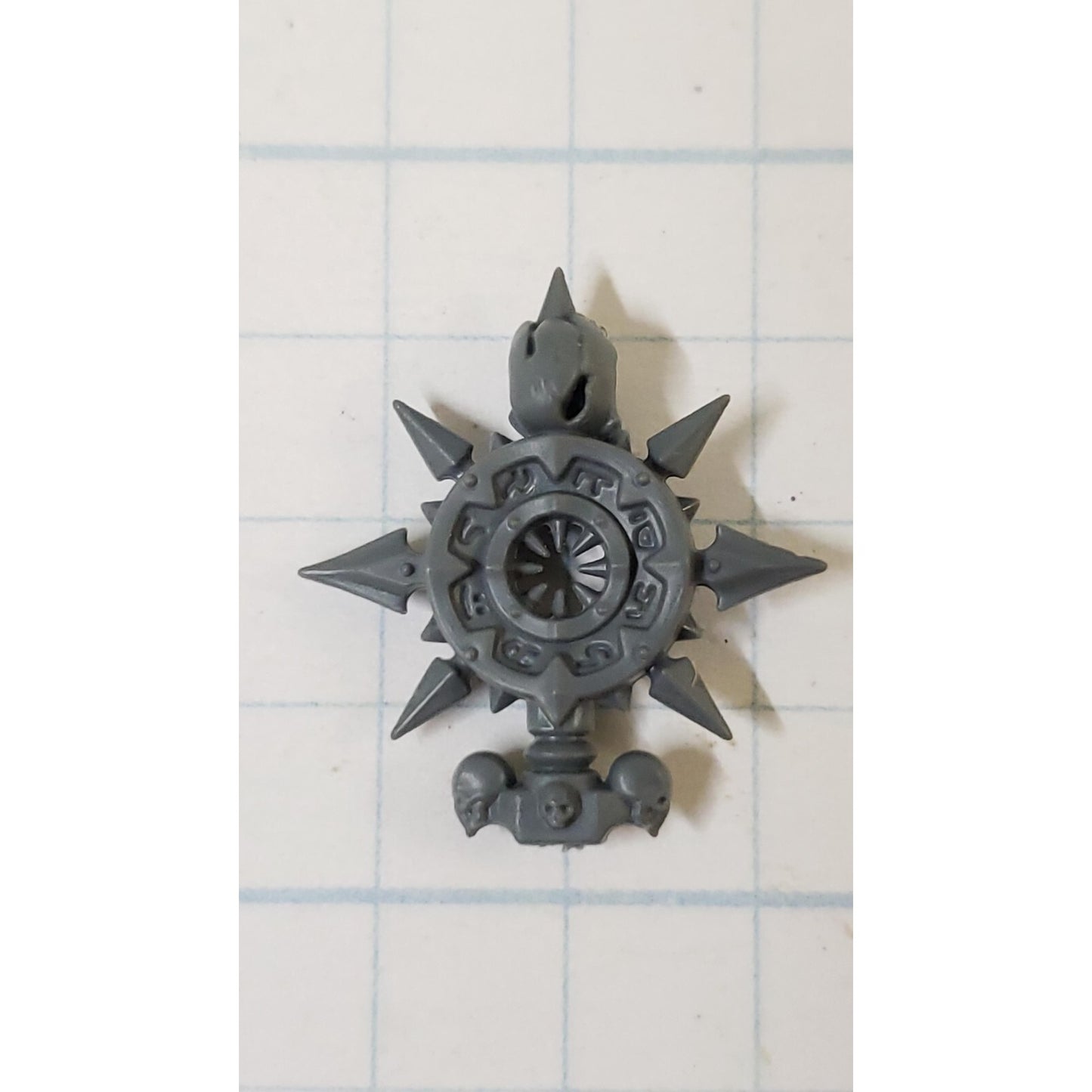 40K Chaos Space Marine Bits Champion Backpack Icon w Star & Skull #134
