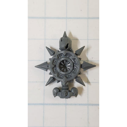 40K Chaos Space Marine Bits Champion Backpack Icon w Star & Skull #134