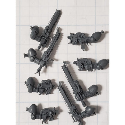 40k Space Wolves Bits Wolf Pack Blood Claws Chainsword & Bolt Pistol x4 Set