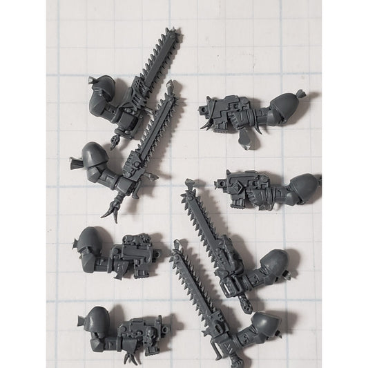 40k Space Wolves Bits Wolf Pack Blood Claws Chainsword & Bolt Pistol x4 Set