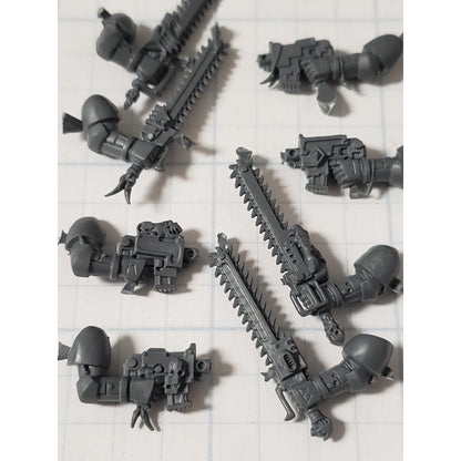 40k Space Wolves Bits Wolf Pack Blood Claws Chainsword & Bolt Pistol x4 Set