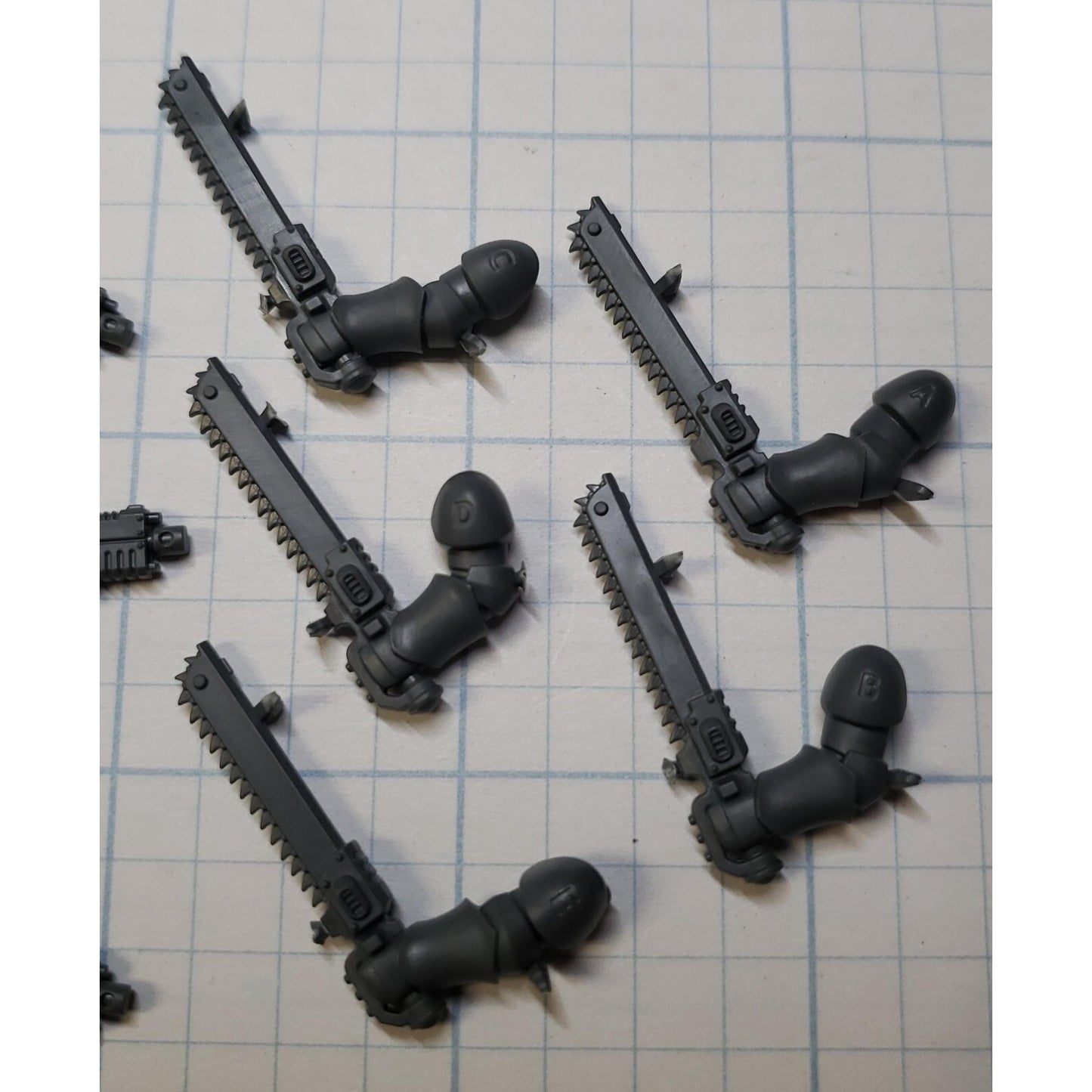 40k Space Marine Bits Primaris Jump Pack Intercessors Chainsword Bolt Pistols x5