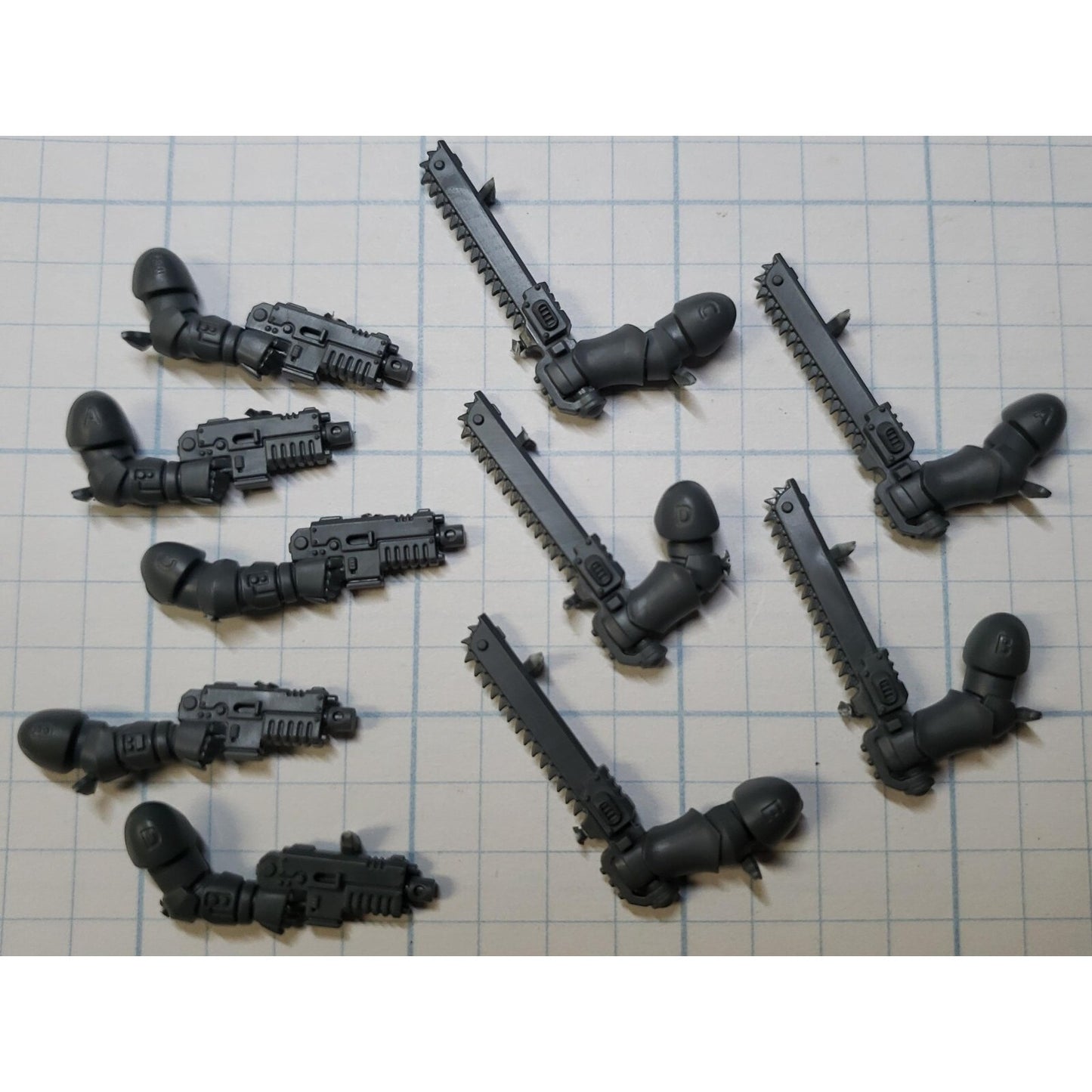40k Space Marine Bits Primaris Jump Pack Intercessors Chainsword Bolt Pistols x5