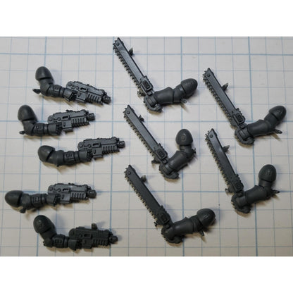 40k Space Marine Bits Primaris Jump Pack Intercessors Chainsword Bolt Pistols x5