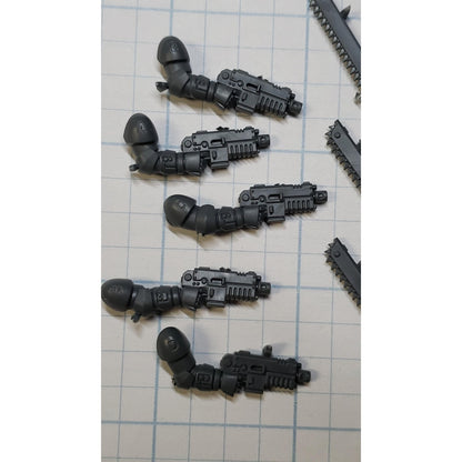40k Space Marine Bits Primaris Jump Pack Intercessors Chainsword Bolt Pistols x5