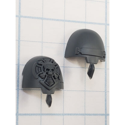 40k Space Marines Bits Terminator Squad Sergeant Crux & Banner Shoulder Pad #106