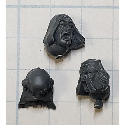 40k Space Wolves Bits Wolf Pack Blood Claws Bare Heads x3 Set