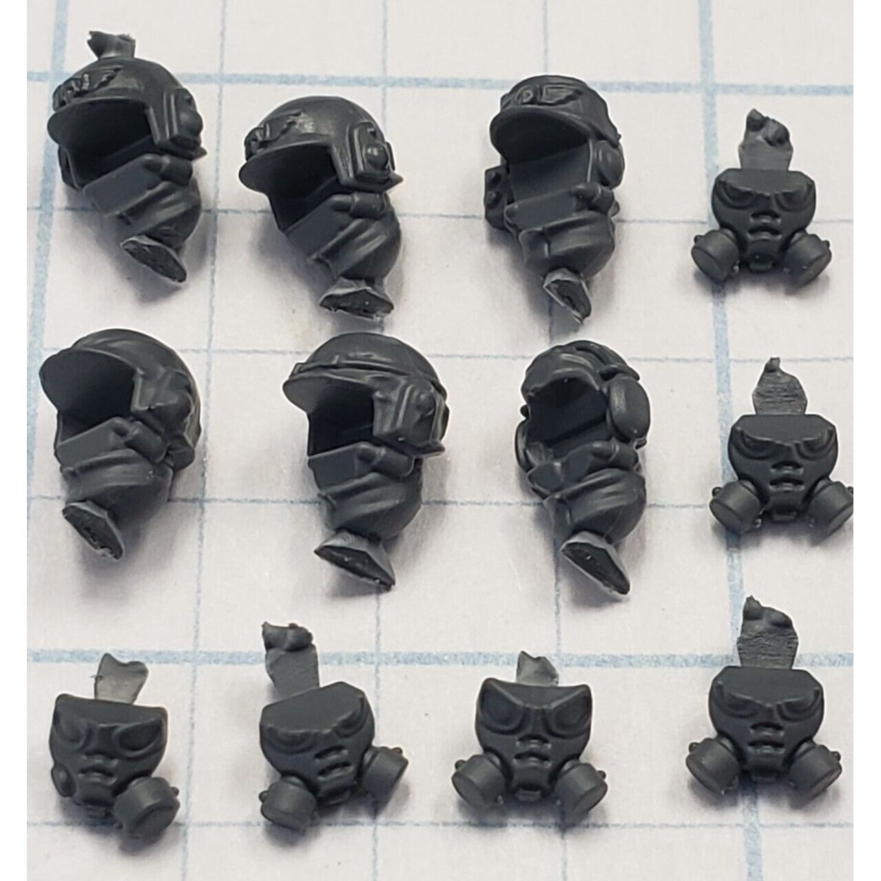 40k Astra Militarum Bits Cadian Upgrade Rebreather Mask Head S08