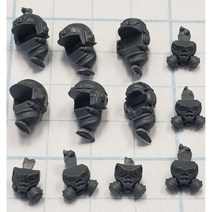 40k Astra Militarum Bits Cadian Upgrade Rebreather Mask Head S08