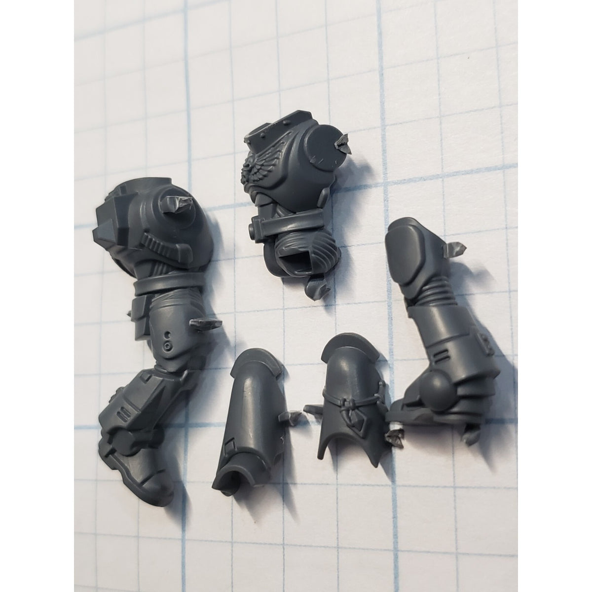 40k Space Wolves Bits Grey Hunters Pack Torso Legs Mark X Armor #52