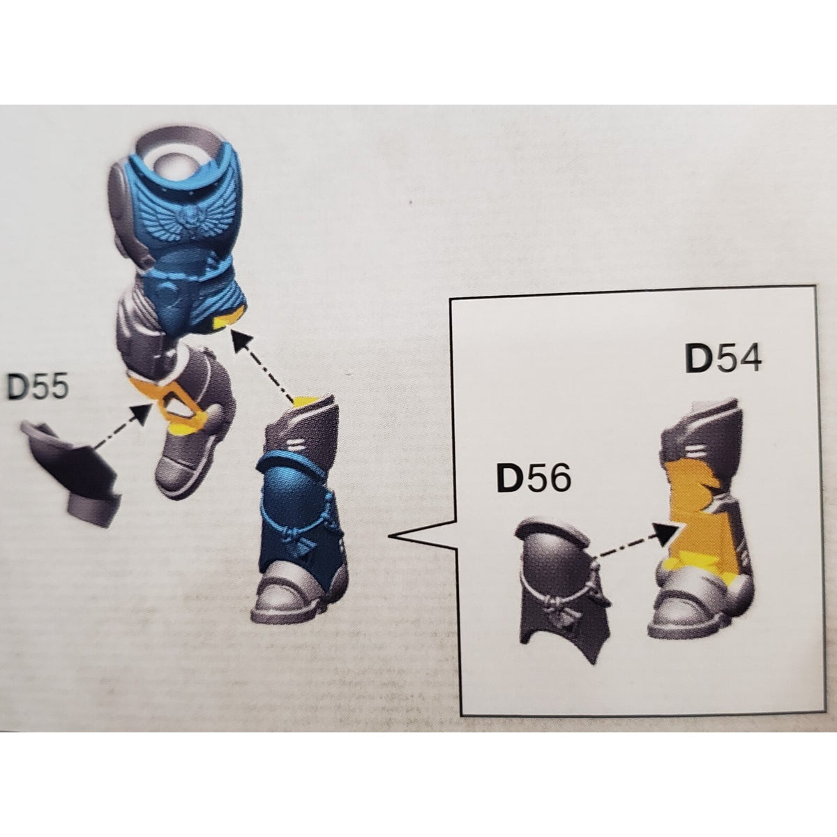40k Space Wolves Bits Grey Hunters Pack Torso Legs Mark X Armor #52