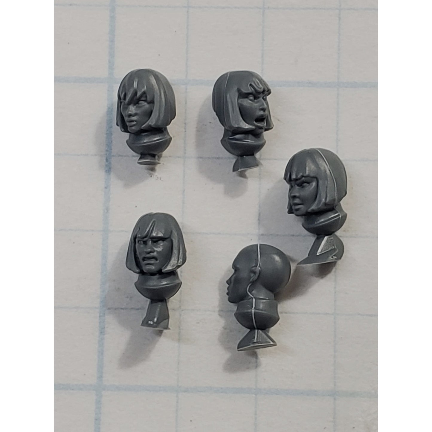 40K Adeptus Sororitas Bits Battle Sister Squad Bare Female Head x5 A147