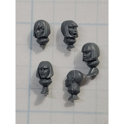 40K Adeptus Sororitas Bits Battle Sister Squad Bare Female Head x5 A147