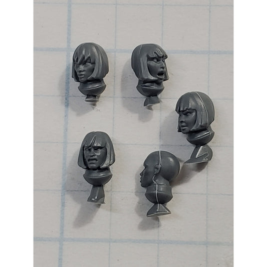 40K Adeptus Sororitas Bits Battle Sister Squad Bare Female Head x5 A147