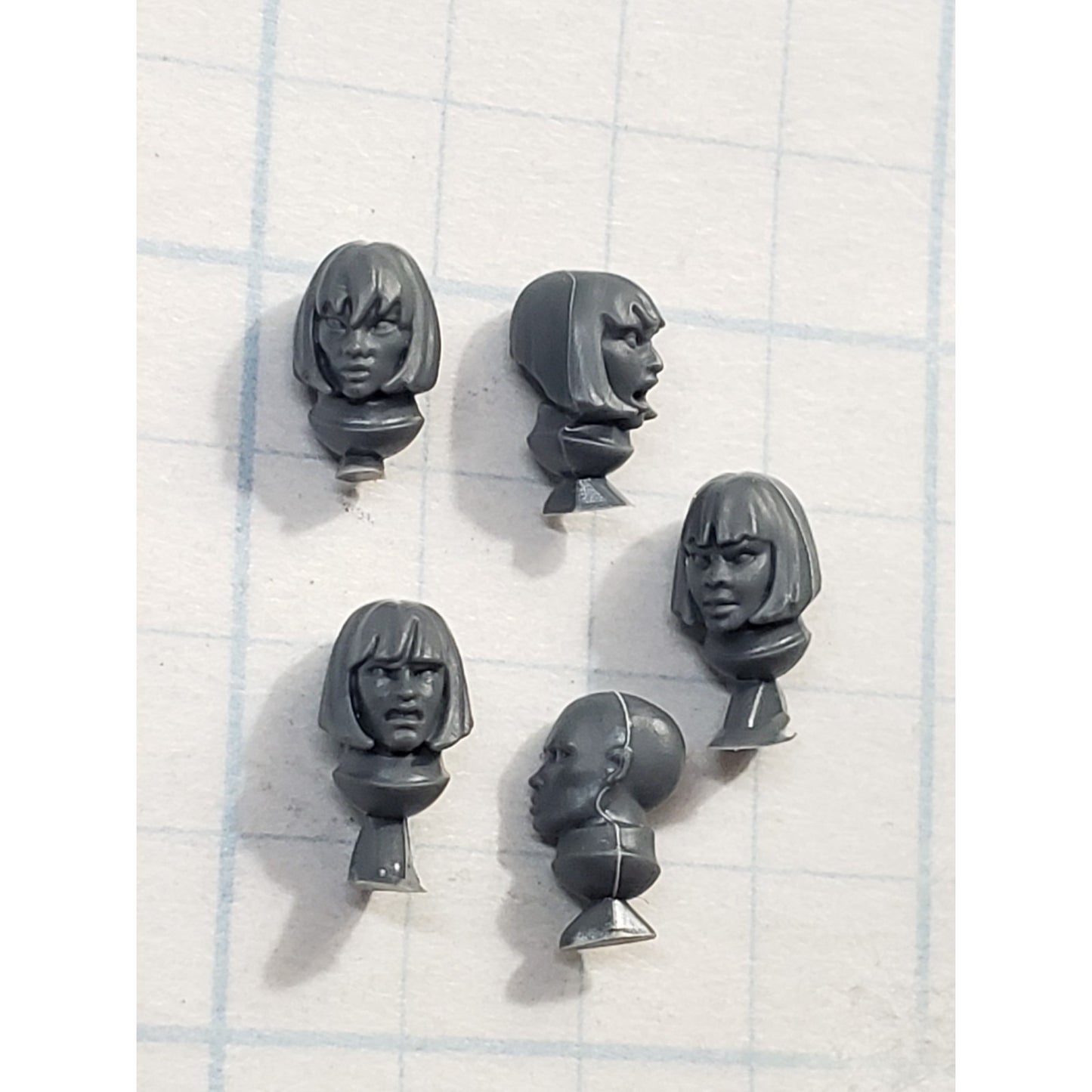 40K Adeptus Sororitas Bits Battle Sister Squad Bare Female Head x5 A147