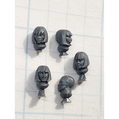 40K Adeptus Sororitas Bits Battle Sister Squad Bare Female Head x5 A147