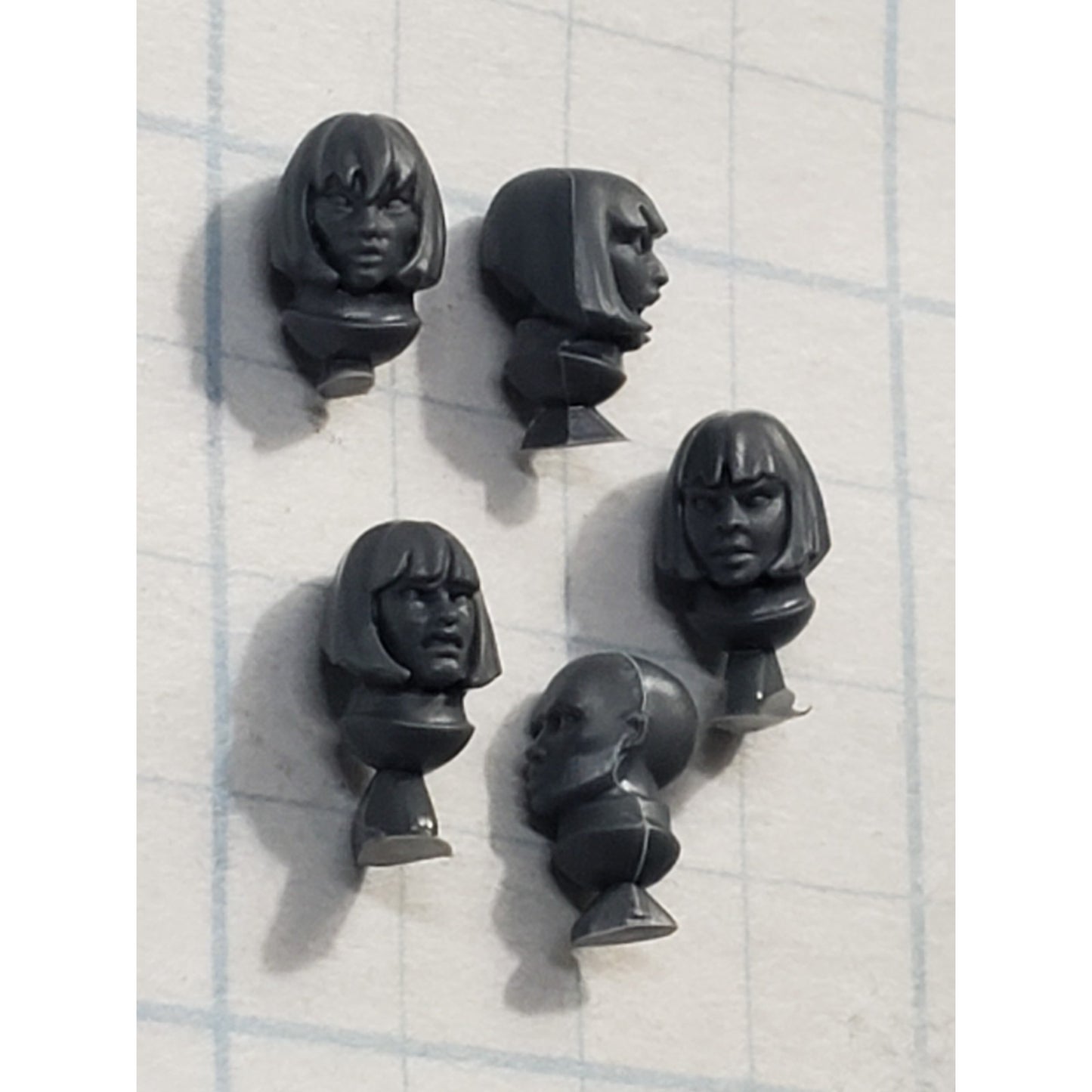 40K Adeptus Sororitas Bits Battle Sister Squad Bare Female Head x5 A147