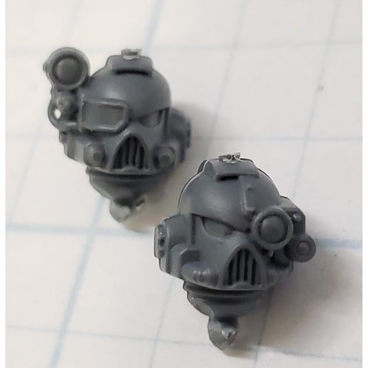 40k Space Marine Bits Devastator Targeter Helmet Heads Set #27