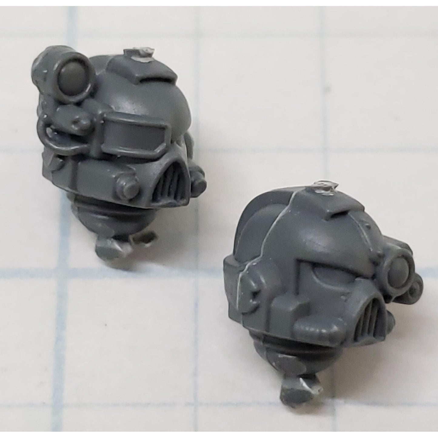 40k Space Marine Bits Devastator Targeter Helmet Heads Set #27
