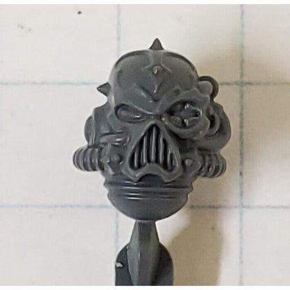 40K Chaos Space Marine Bits Legionary Gunner Head w Helmet Targeter #78