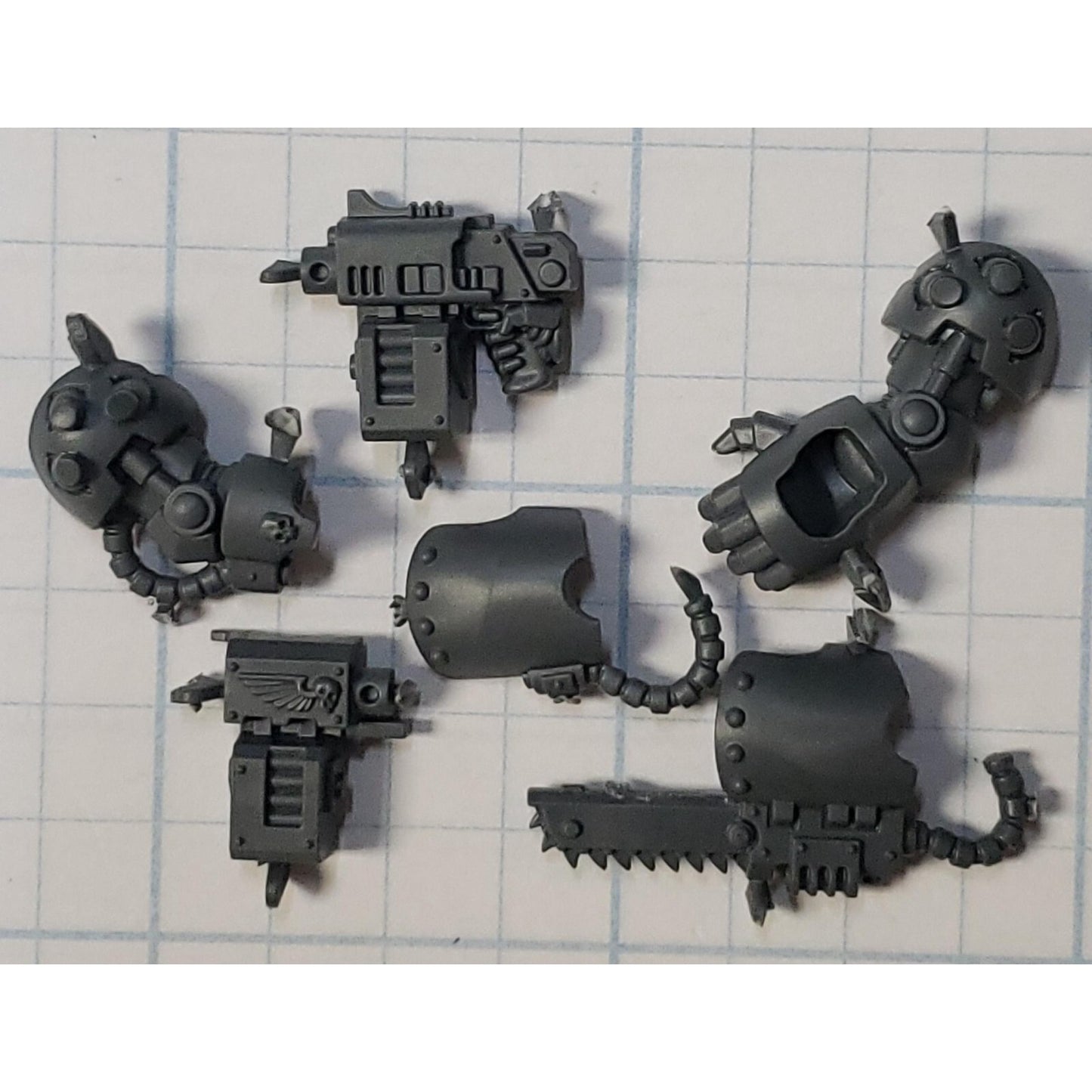 40k Space Marines Bits Terminator Squad Storm Bolter Chainfist Power Fist D64