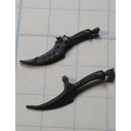 40k Drukhari Bits Kabalite Warrior Ritual Curved Knives x2 Set