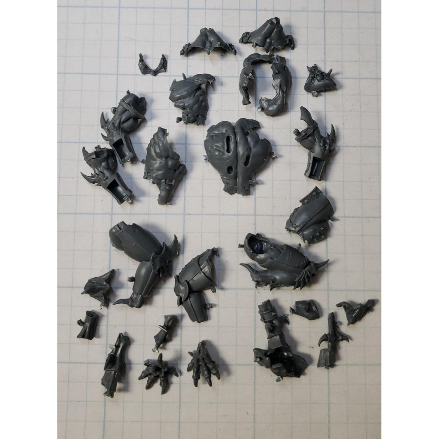 40k Chaos Space Marines Bits Daemon Prince Body Legs Arms Set