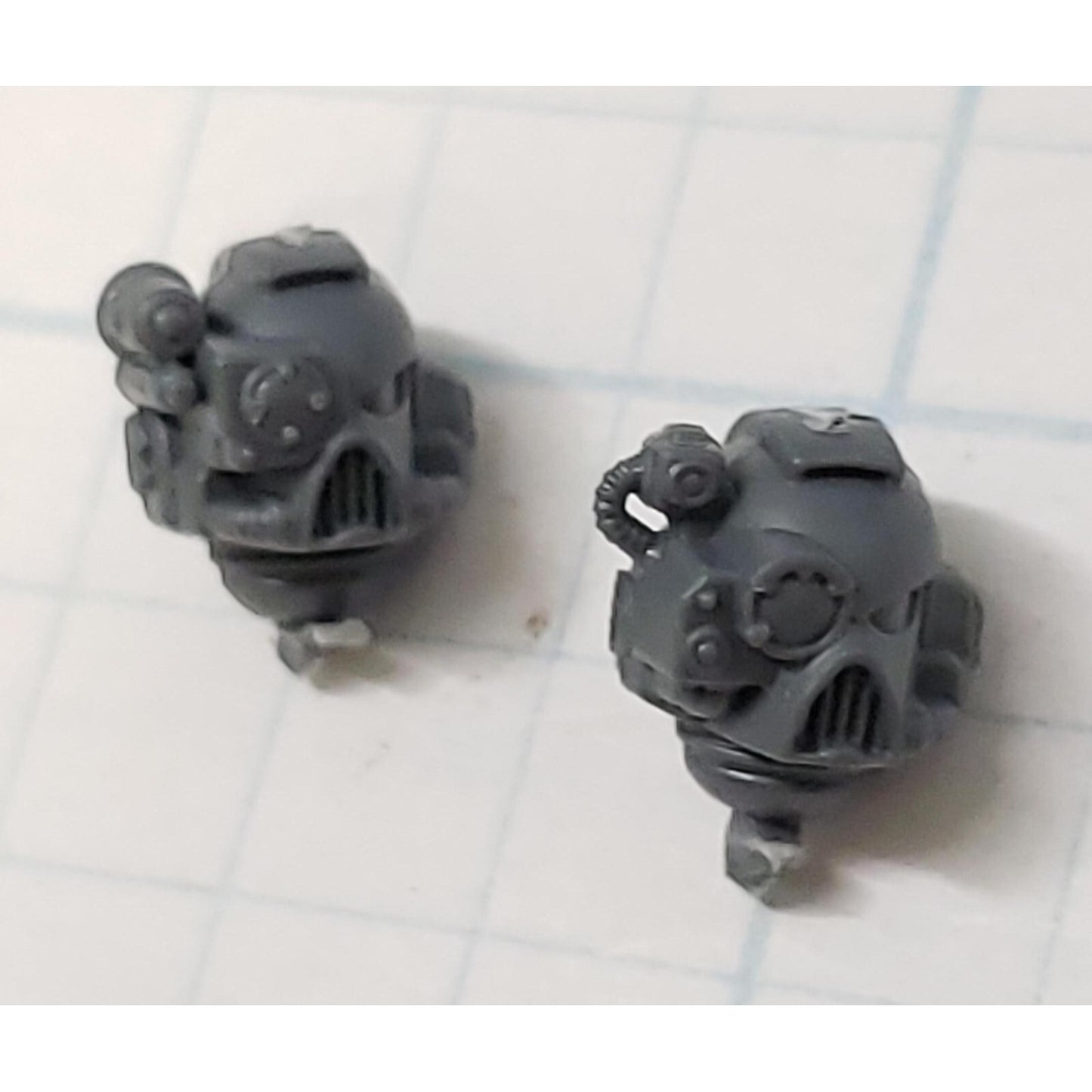 40k Space Marine Bits Devastator Targeter Helmet Heads Set #19